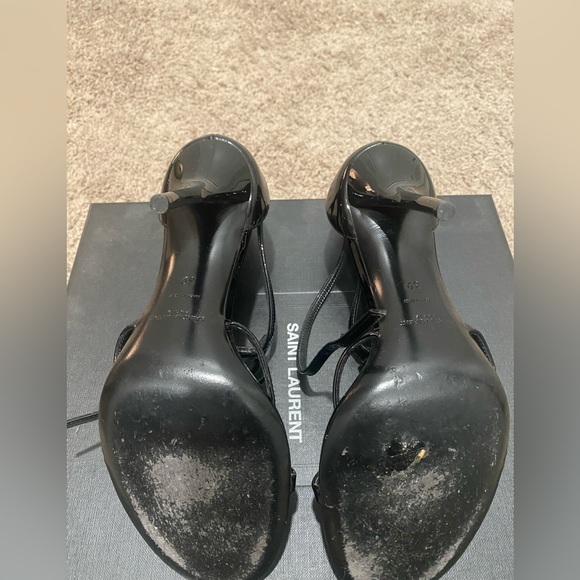 Saint Laurent Cassandra Sandals in Patent Leather - Picture 7 of 8